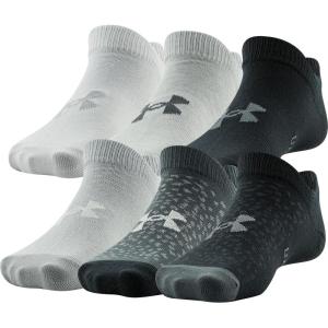 imageUnder Armour Kids Essential 20 Lightweight No Show Socks 6PairsBlackBlue Assorted