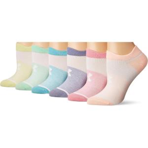 imageUnder Armour Kids Essential 20 Lightweight No Show Socks 6PairsLipstick Pink Assorted
