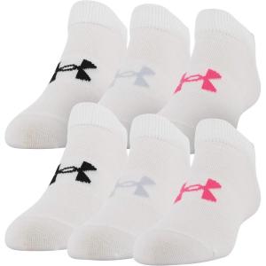 imageUnder Armour Kids Essential 20 Lightweight No Show Socks 6PairsWhite