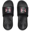 imageUnder Armour Kids Ansa Graphic Fixed Strap Slide SandalBlack 002Electro Pink