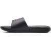 imageUnder Armour Kids Ansa Graphic Fixed Strap Slide SandalBlack 002Electro Pink