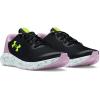 imageUnder Armour Kids Grade School Charged Pursuit 3 Running Shoe002 BlackPurple AceHighvis Yellow