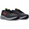 imageUnder Armour Kids Grade School Charged Pursuit 3 Running ShoeJet Gray 100Blaze Orange