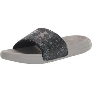 imageUnder Armour Kids Ansa Graphic Fixed Strap Slide Sandal007 BlackTinMetallic Tin