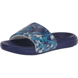 imageUnder Armour Kids Ansa Graphic Fixed Strap Slide Sandal106 WhiteSonar BlueSonar Blue