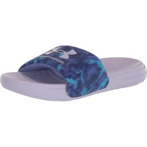 imageUnder Armour Kids Ansa Graphic Fixed Strap Slide Sandal401 Baja BlueNebula PurpleNebula Purple