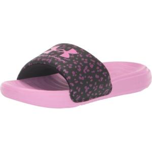 imageUnder Armour Kids Ansa Graphic Fixed Strap Slide Sandal603 Island OrchidMystic MagentaIsland Orchid