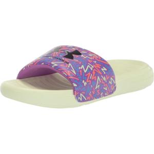 imageUnder Armour Kids Ansa Graphic Fixed Strap Slide SandalMega Magenta 501Black