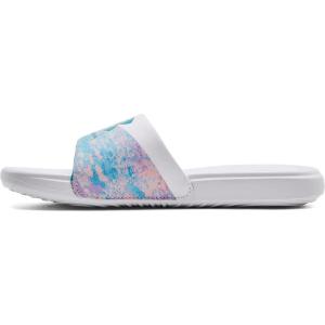 imageUnder Armour Kids Ansa Graphic Fixed Strap Slide SandalWhite 101Cloudless Sky