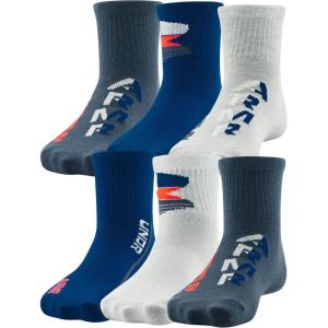 imageUnder Armour Kids Essential Lite Quarter Socks 6PairsDownpour Gray Assorted