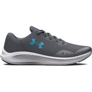 imageUnder Armour Kids Grade School Charged Pursuit 3 Running Shoe101 Pitch GraySonar BlueBlue Surf