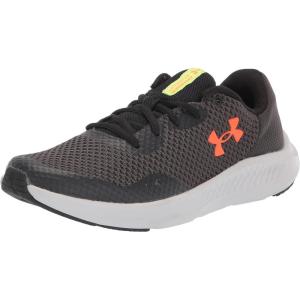 imageUnder Armour Kids Grade School Charged Pursuit 3 Running ShoeJet Gray 100Blaze Orange