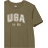 imageUnder Armour Boys Freedom Graphic Short Sleeve TShirt390 Marine Od Green   Khaki Base