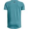imageUnder Armour Boys Sportstyle Left Chest ShortSleeve TShirt433 Glacier Blue  Black  Black
