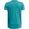 imageUnder Armour Boys Sportstyle Left Chest ShortSleeve TShirt464 Circuit Teal   Black