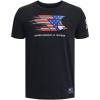 imageUnder Armour Boys Freedom Graphic Short Sleeve TShirt001 Black   Mod Gray