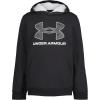 imageUnder Armour Boys Outdoor Hoodie Large Front Pocket QuickDrying ampamp LightweightBlack Logo