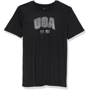 imageUnder Armour Boys Freedom Graphic Short Sleeve TShirt001 Black   Steel