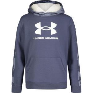 imageUnder Armour Boys Outdoor Hoodie Large Front Pocket QuickDrying ampamp LightweightDownpour Gray