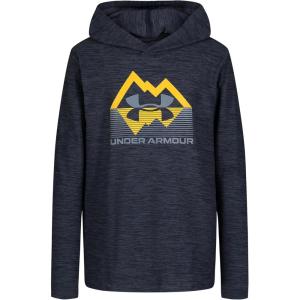 imageUnder Armour Boys Outdoor Hoodie Large Front Pocket QuickDrying ampamp LightweightMidnight Navystature