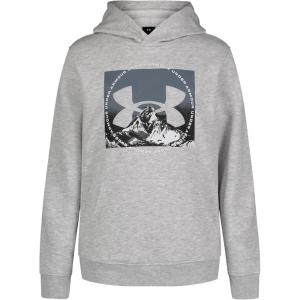 imageUnder Armour Boys Outdoor Hoodie Large Front Pocket QuickDrying ampamp LightweightMod Gray