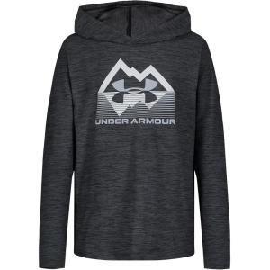 imageUnder Armour Boys Outdoor Hoodie Large Front Pocket QuickDrying ampamp LightweightPitch Graystature