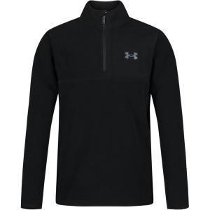 imageUnder Armour Boys Outdoor Quarter Zip Pullover Fleece Lightweight Sweatshirt with a Full FitBlack Twist