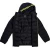imageUnder Armour Boys Pronto Colorblock Puffer Jacket MidWeight Zip Up Closure Repels WaterBlack