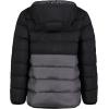 imageUnder Armour Boys Pronto Colorblock Puffer Jacket MidWeight Zip Up Closure Repels WaterBlack Colorblock