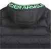 imageUnder Armour Boys Pronto Colorblock Puffer Jacket MidWeight Zip Up Closure Repels WaterBlackGreen