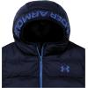 imageUnder Armour Boys Pronto Colorblock Puffer Jacket MidWeight Zip Up Closure Repels WaterNavyEther Blue