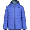 imageUnder Armour Boys Pronto Puffer Jacket MidWeight Zip Up Closure Repels WaterVersa Blue Camo Print