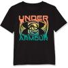 imageUnder Armour Boys Short Sleeve Shirt Crewneck Lightweight and BreathableBlack Hypno