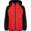 imageUnder Armour Boys Sim Softshell Jacket Hooded with Zipper Closure WaterResistant ampamp LightweightRed