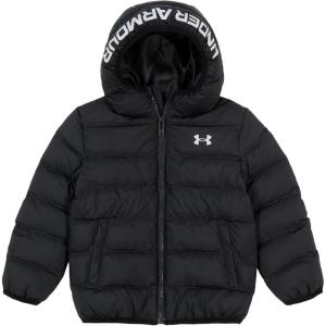 imageUnder Armour Boys Pronto Puffer Jacket MidWeight Zip Up Closure Repels WaterBlack  Core