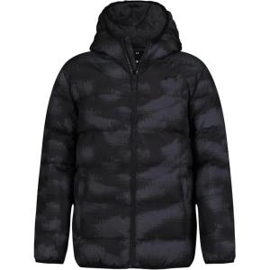 imageUnder Armour Boys Pronto Puffer Jacket MidWeight Zip Up Closure Repels WaterBlack Etch Print