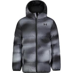 imageUnder Armour Boys Pronto Puffer Jacket MidWeight Zip Up Closure Repels WaterBlack Gradient