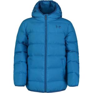 imageUnder Armour Boys Pronto Puffer Jacket MidWeight Zip Up Closure Repels WaterCosmic Blue