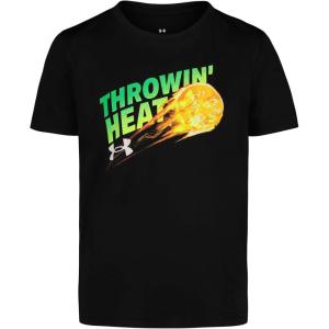 imageUnder Armour Boys Short Sleeve Shirt Crewneck Lightweight and BreathableBaseball  Black