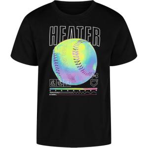 imageUnder Armour Boys Short Sleeve Shirt Crewneck Lightweight and BreathableBlack Heater