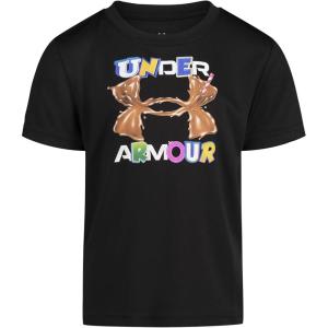 imageUnder Armour Boys Short Sleeve Shirt Crewneck Lightweight and BreathableBlack Multi
