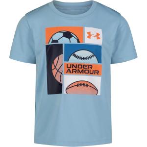 imageUnder Armour Boys Short Sleeve Shirt Crewneck Lightweight and BreathableBlizzard Grid Sport