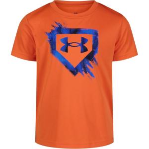 imageUnder Armour Boys Short Sleeve Shirt Crewneck Lightweight and BreathableDark Tangerine Etch