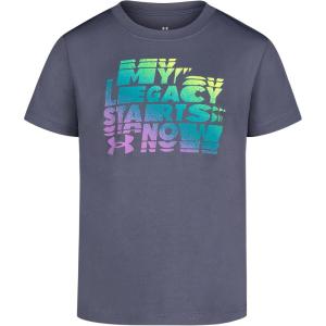 imageUnder Armour Boys Short Sleeve Shirt Crewneck Lightweight and BreathableGray Legacy