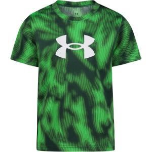 imageUnder Armour Boys Short Sleeve Shirt Crewneck Lightweight and BreathableGreen Etch