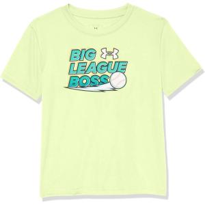 imageUnder Armour Boys Short Sleeve Shirt Crewneck Lightweight and BreathableLime Surge Boss