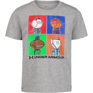 imageUnder Armour Boys Short Sleeve Shirt Crewneck Lightweight and BreathableMod Gray