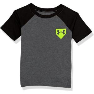 imageUnder Armour Boys Short Sleeve Shirt Crewneck Lightweight and BreathablePitch Gray Diamond