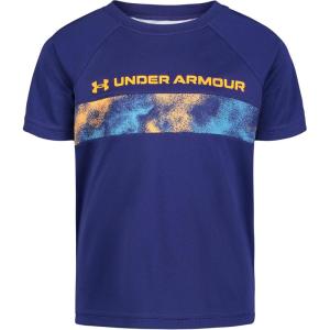 imageUnder Armour Boys Short Sleeve Shirt Crewneck Lightweight and BreathableSonar Blue Sandstorm