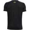 imageUnder Armour Boys Tech Hybrid Printed Fill ShortSleeve TShirt007 Black   Lime Surge